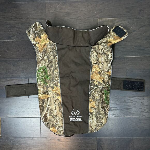 Realtree Edge Dog Jacket XL Brown Camo Fleece Lined Reflective Hunting Outdoor - Picture 1 of 9